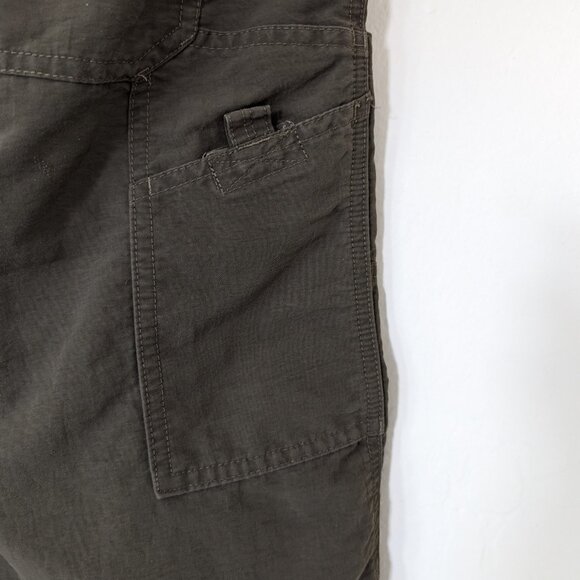 THE NORTH FACE Shorts Men's Green 40 (39) Cargo Zip Pockets Logo Hiking Casual - Picture 8 of 16